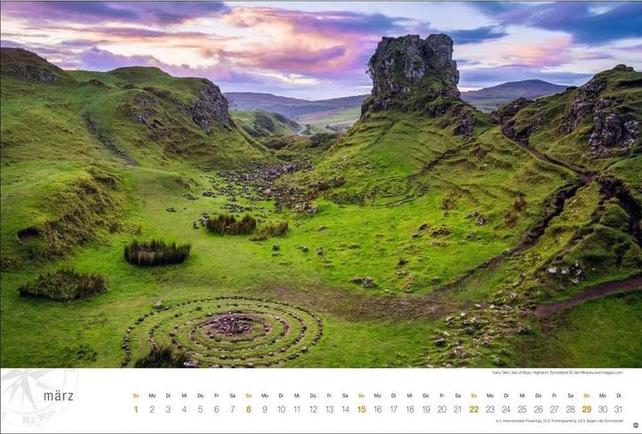 Actual product image Schottland Globetrotter Kalender 2026 - Von wilden Küsten, Seen und Bergen (Hardcover, German)