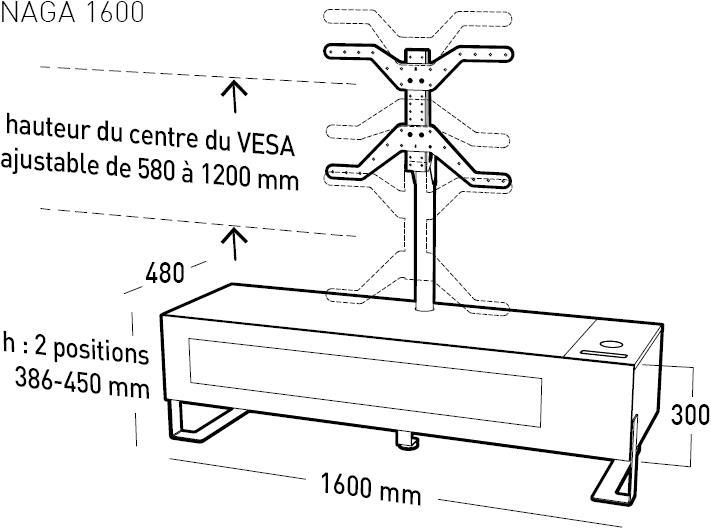 Actual product image Erard Naga column (85", 50 kg)