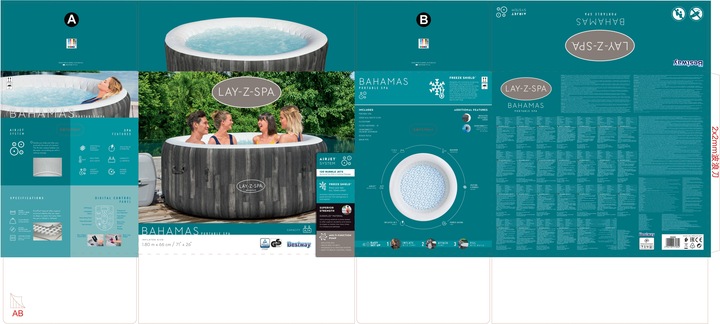 Produktbild Bestway Lay-Z-Spa Bahamas AirJet Whirlpool (4 Pers.)