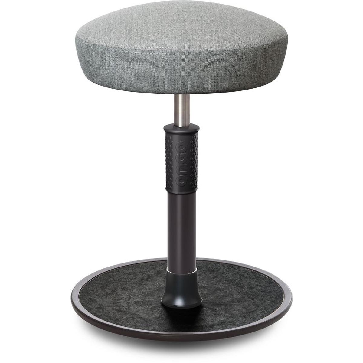 Ongo, Bürostuhl, Sitz- Stehhocker Free Regular Hutsitz kvadrat Remix h.grau schwarz /schwarz
