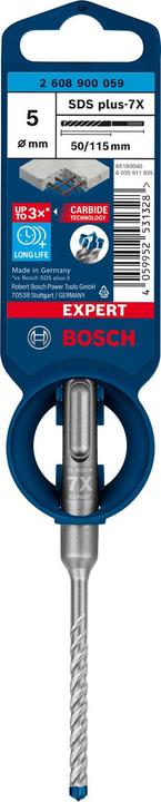 Produktbild Bosch Professional Zubehör EXPERT SDS plus-7X Hammerbohrer, 5 x 50 x 115 mm (5 Millimeter)