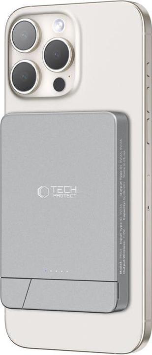 Produktbild Tech-Protect PB14 LifeMag MagSafe 5000 mAh Powerbank - grau (5000 mAh)