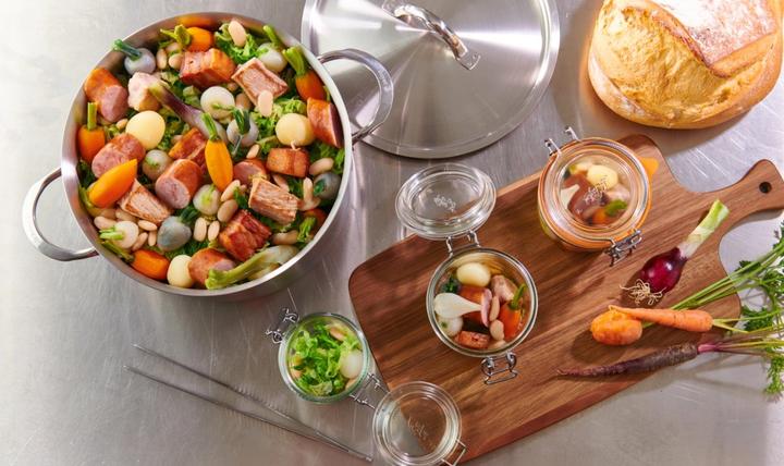 Produktbild de Buyer Bratentopf Alchimy stahlgrau (Bräter + Schmortopf, Edelstahl, 24 x 12.40 cm)