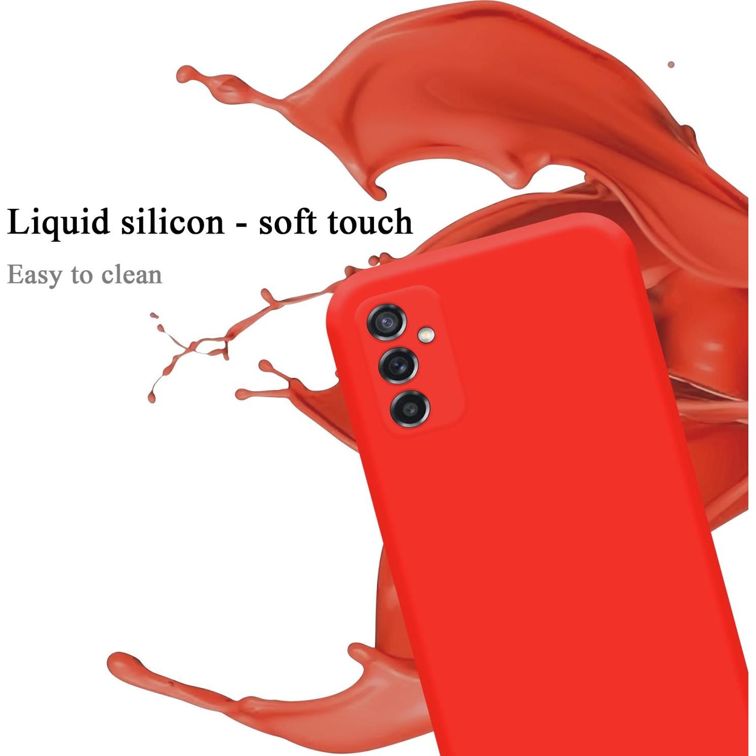 Thumbnail - Cadorabo TPU Liquid Silicone Case Hülle für Samsung Galaxy M52 5G (Samsung Galaxy M52 5G), Smartphone Hülle, Rot