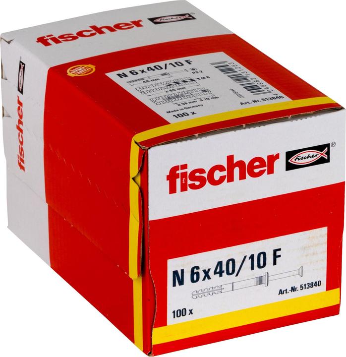 Image du produit Fischer Tampon à clouer N 6x40/10 F