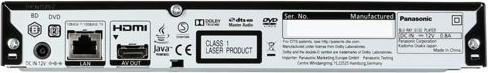 Image du produit Panasonic Dmp-Bdt167 (Lecteur Blu-ray, Lecteur DVD)