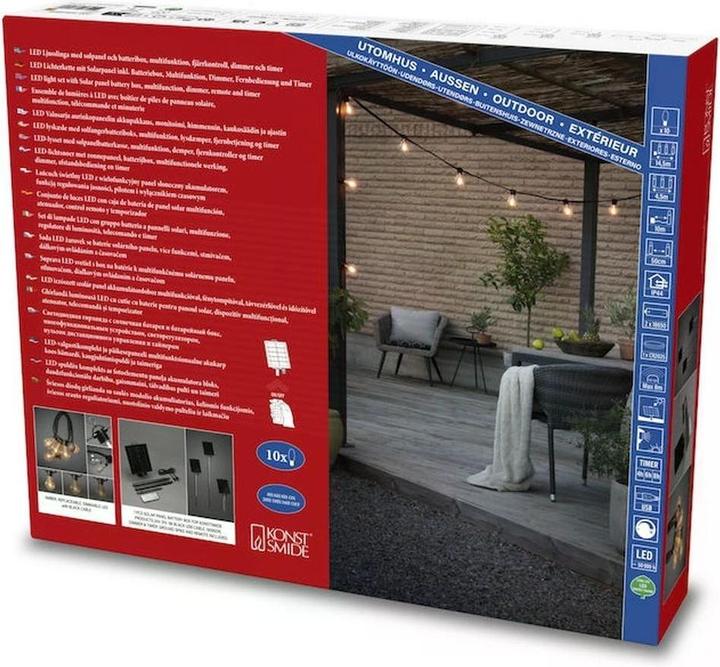 Produktbild Konstsmide 2332-800SP LED Solar Biergartenkette (4.50 m)