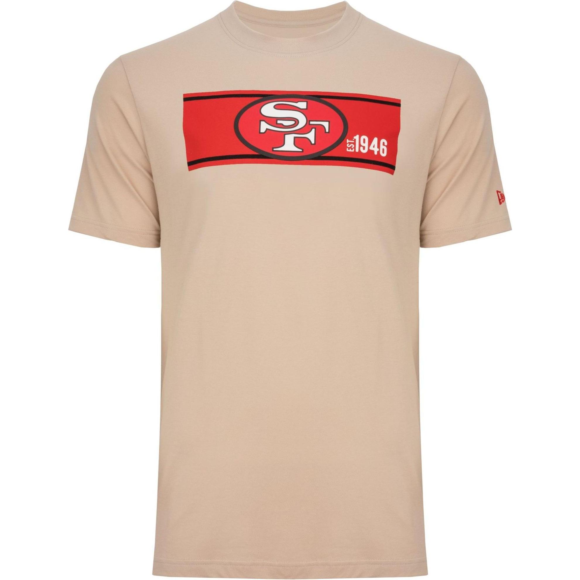 New Era, Herren, Shirt, Shirt - NFL SIDELINE San Francisco 49ers stone - XXL, Beige, (XXL)