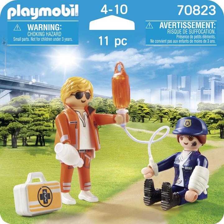 Image du produit Playmobil DuoPack médecin urgentiste et policière (70823)