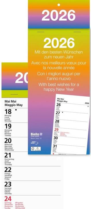 Energy Label Biella Tear-off calendar week (10.5 x 21 cm, Hardcover, German)