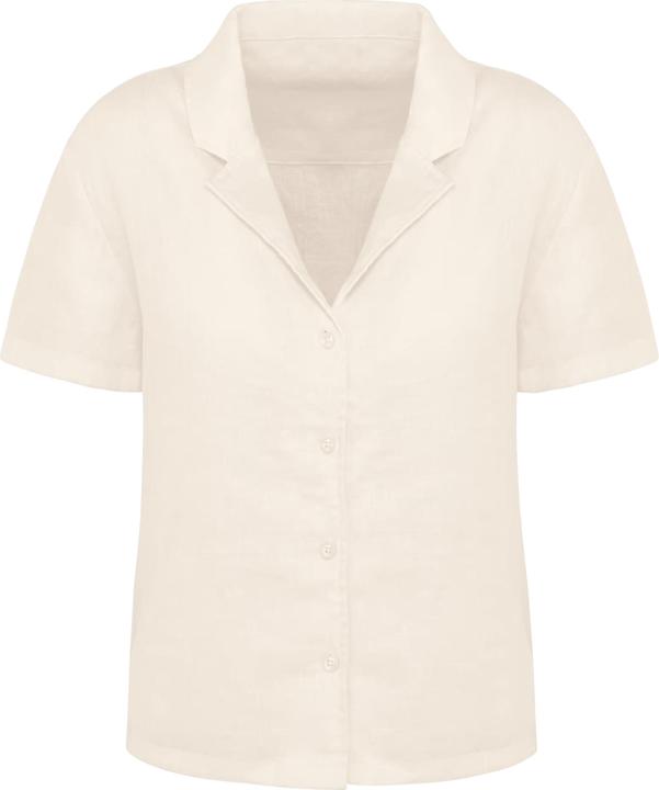 Produktbild Spasso Damen Leinenbluse mit Bowlingkragen (M)