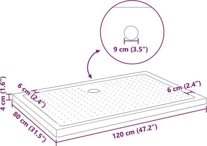 Image du produit vidaXL Duschbasis