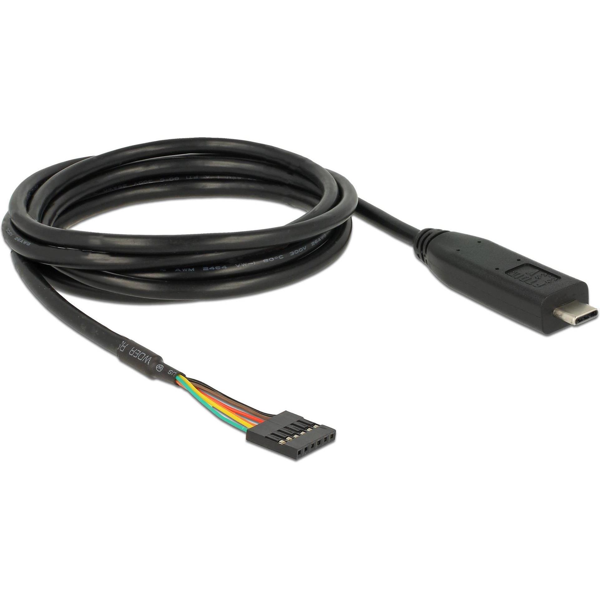 Thumbnail - Delock Konverter USB2.0 TypC-Stecker-6LVTTL, Interne Kabel (PC)