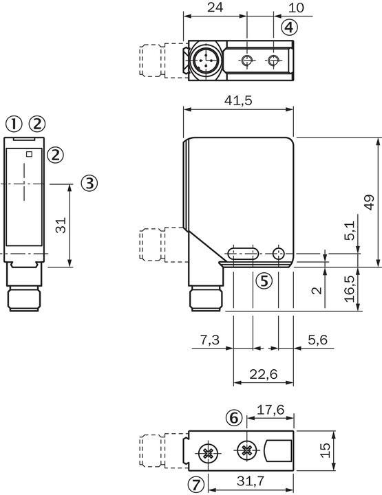 Produktbild Sick Reflex.-Lichtschranke,18m WL12L-2B530 DC,pnp/npn,M12,5p. Reflexions-Lichtschranke 4047084101212