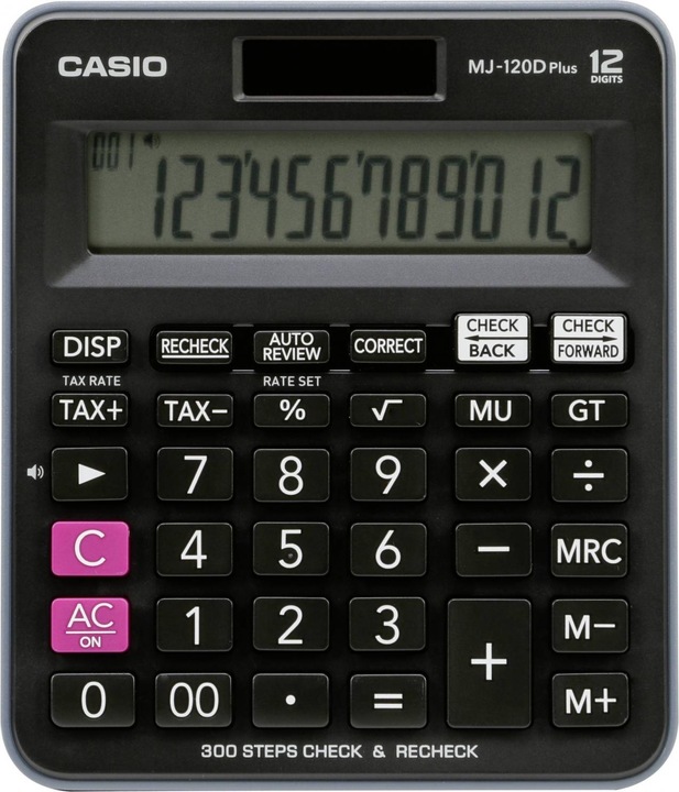 Actual product image Casio MJ-120D Plus (Solar cells, Batteries)