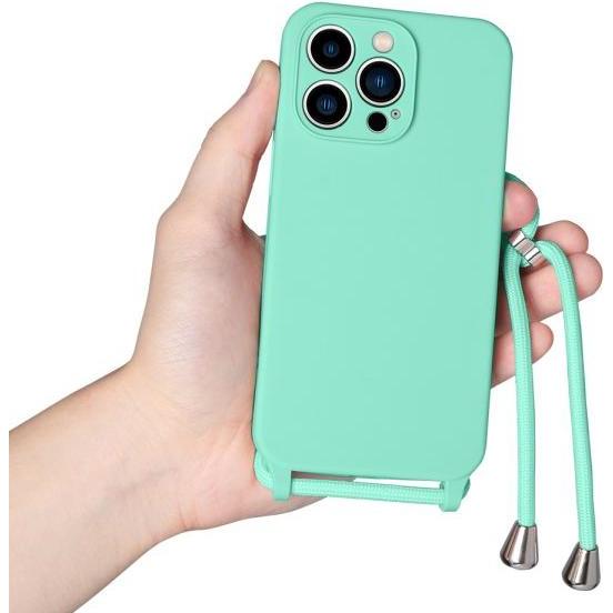 MU Style RJT Necklace Silicone Case Cam Series, Handykette, Grün