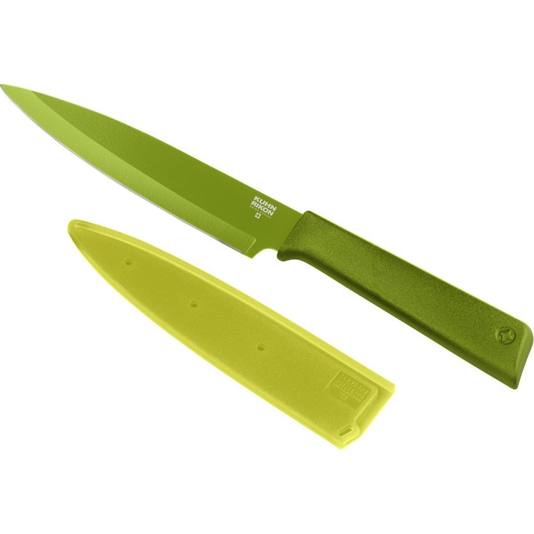 6x Kuhn Rikon COLORI+ Allzweckmesser grün, Küchenmesser, Grün