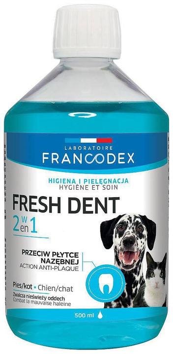 Productafbeelding Francodex Fresh Dent płyn do higieny jamy ustnej 500ml (FR179121) (Hond, Kat)