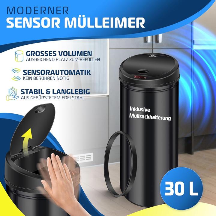 Produktbild Kesser Abfalleimer mit Sensorautomatik (30 l)