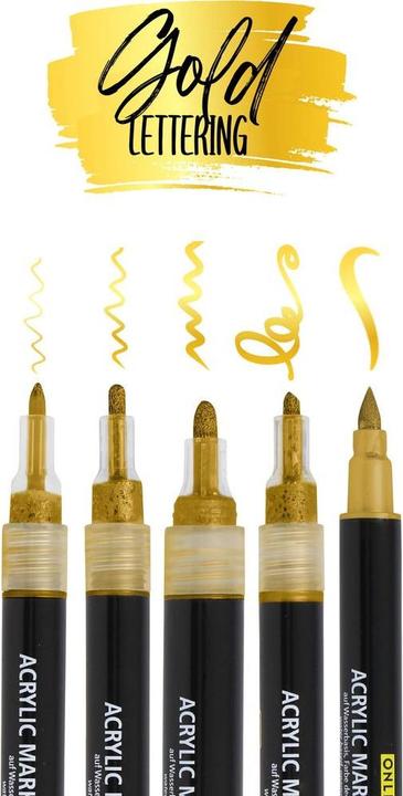 Immagine prodotto Online Set di scritte in oro (5x)