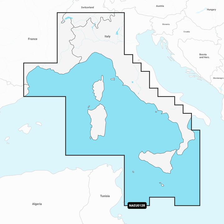 Produktbild Navionics Navigationskarte + regular sd - zentrales Mittelmeer