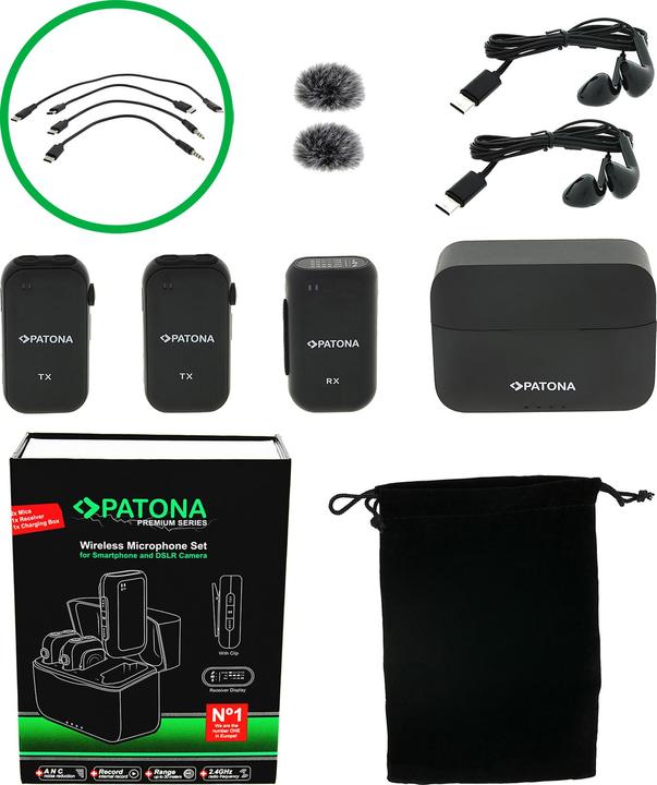 Produktbild Patona Wireless Mikrofon Set DSLR/ Phone