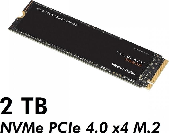 Produktbild WD Black SN850 (2000 GB, M.2 2280)