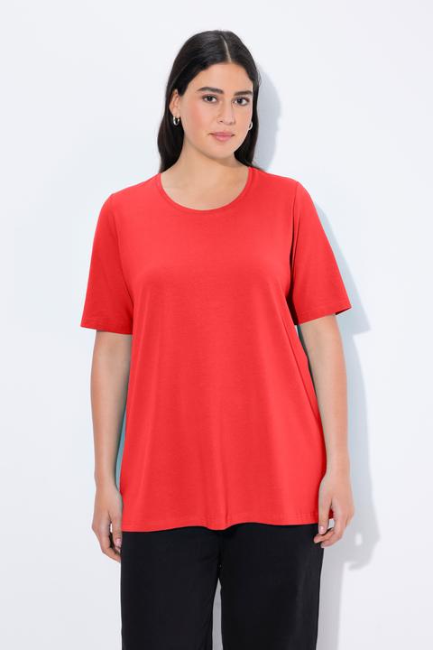 Actual product image Ulla Popken Essential Round Neck Stretch Tee (54)