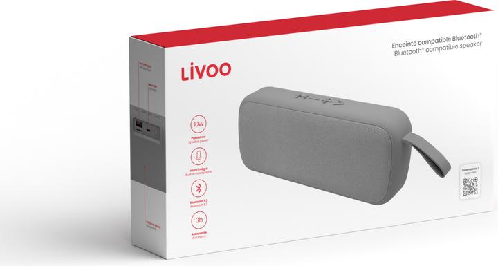 Produktbild Livoo Bluetooth®-kompatibler Lautsprecher (3 h, Batteriebetrieb)