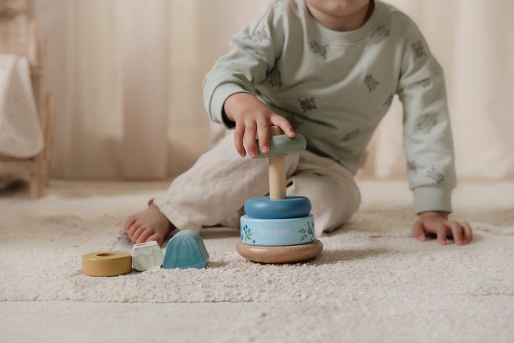 Image du produit Little Dutch Holz-Stapelturm mit Ringen Forest Friends FSC