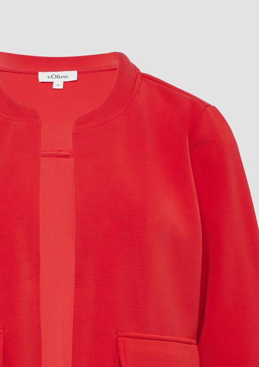 Produktbild S.Oliver Sweatshirt Jacke Scuba-Jacke im Relaxed Fit mit 3/4-Ärmeln (46)