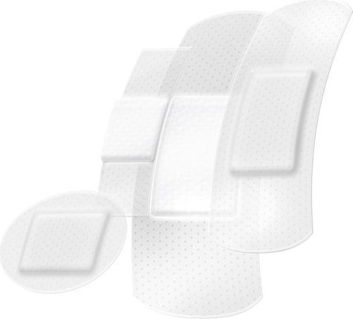 Actual product image Lifemed 40x Plaster Strips in Box semi-transparent (40 x)
