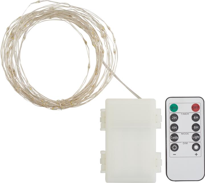 Produktbild VBS Outdoor Micro-LED-Lichterkette, mit Fernbedienung, 100 LEDs (10 m)