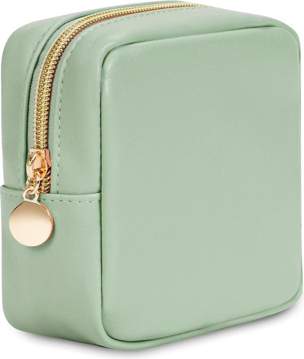 Only-Bags.Store Kleine für Handtasche Mini Make Up Tasche PU Leder Portable Make up Tasche mit Reissverschluss