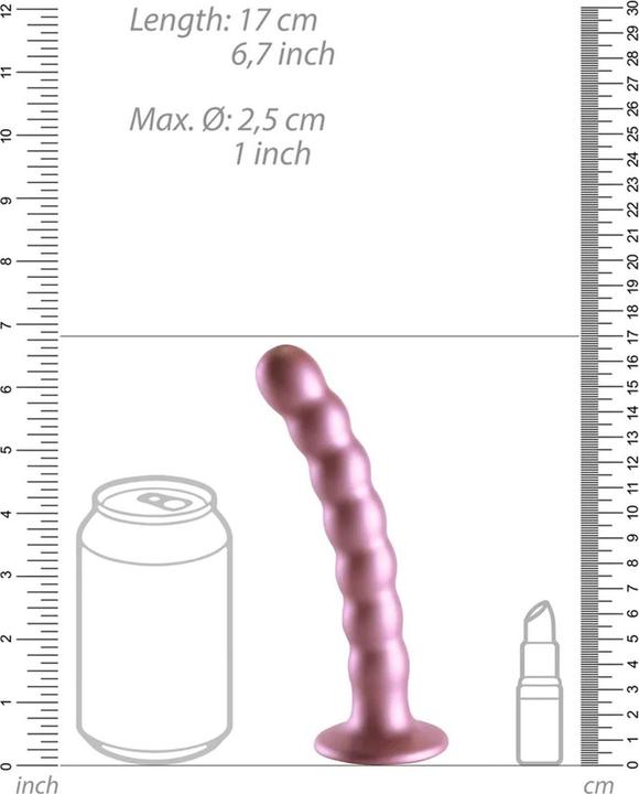Produktbild Ouch! Beaded Silicone G-Spot Dildo - 6,5" / 16,5 cm