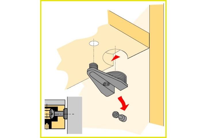 Productafbeelding Hettich Excentrisch aansluitstuk VB 20 / 21 (Aansluitende fitting, 1 Pcs.)