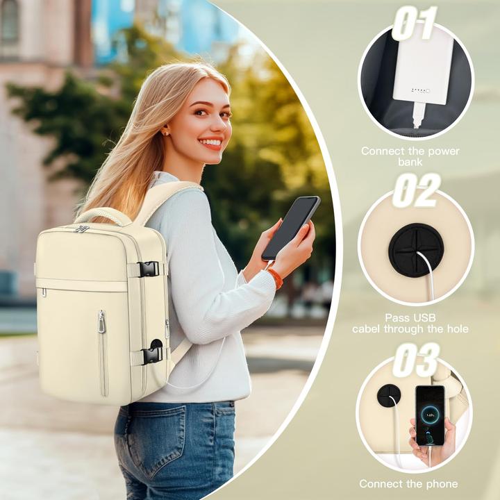 Produktbild Only-Bags.Store Handgepäck Flugzeug Reiserucksack, Handgepäck Rucksack