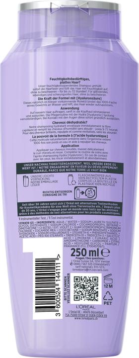 Immagine prodotto L'Oréal Paris Hydra Hyaluronic (250 ml, Shampoo liquido)