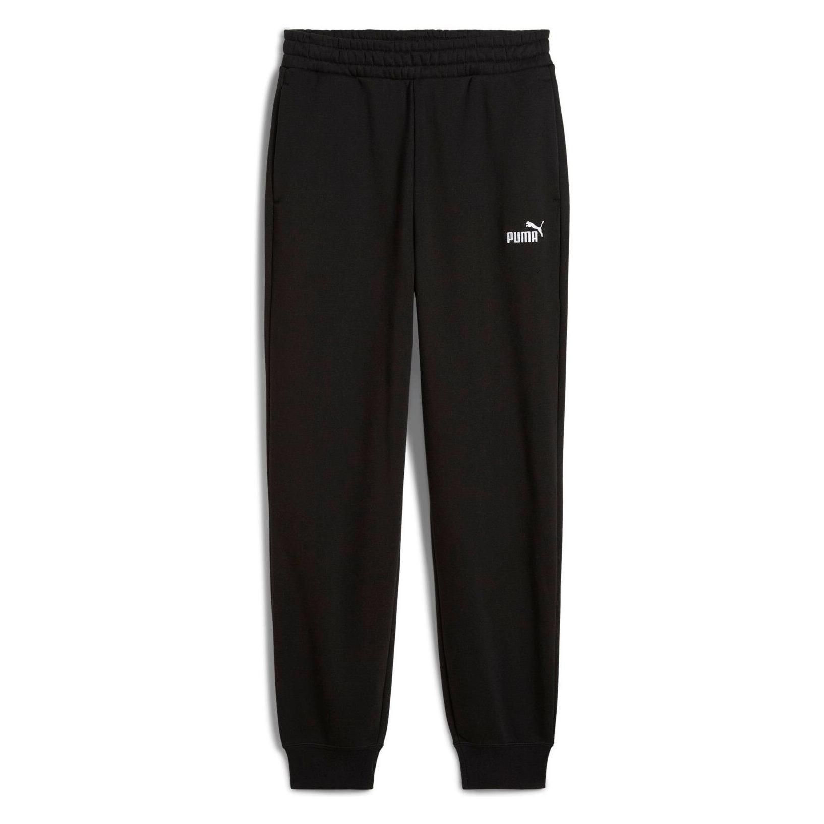 Puma, Vrouwen, Sportbroek, Ess Small No. 1 Logo Comfort Sweatpants Met Hoge Taille Fl Cl (M), Zwart