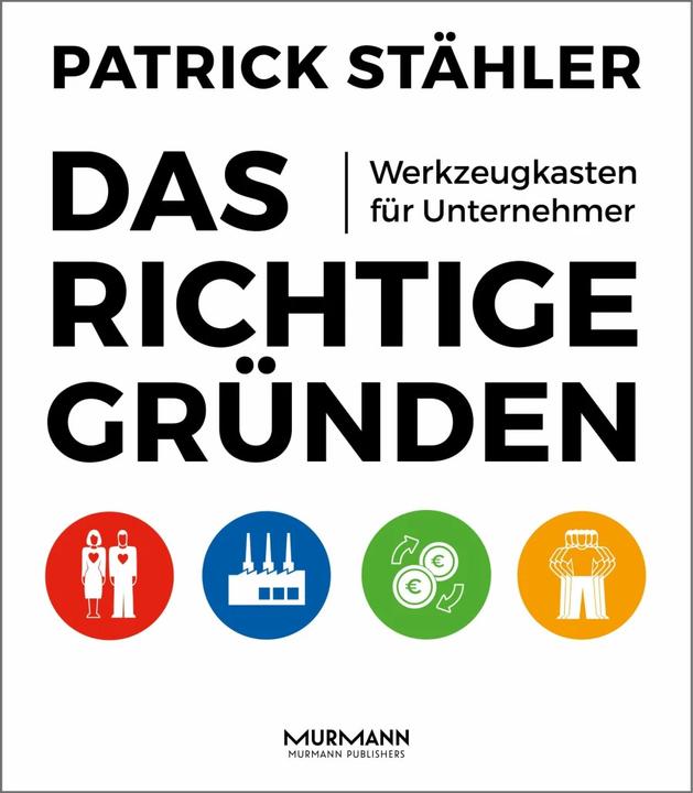 Actual product image Das Richtige gründen (German, Patrick counter, 2015)