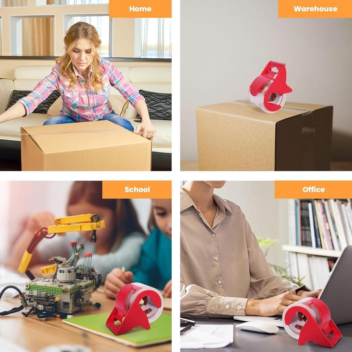 Actual product image Tapebear 6x Paketklebeband mit Abroller