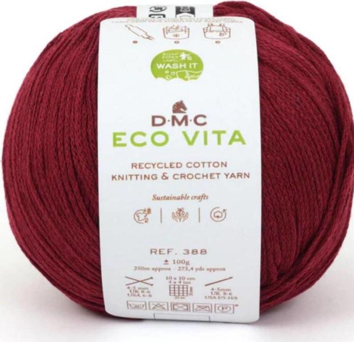 Actual product image DMC Wool Eco Vita 100 g, Chimney Red (250 m)