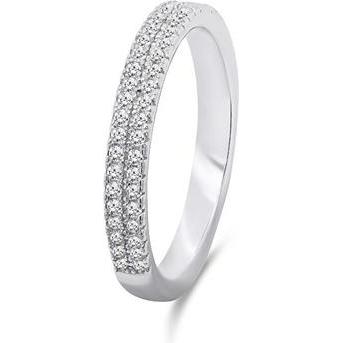 Brilio, Ring, Silver - Sparkling silver ring with clear zircons RI059W - Circuit: 54 mm, (54)