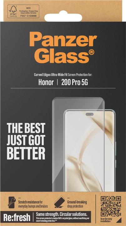Produktbild PanzerGlass Ultra-Wide Fit (1 Stück, Honor 200 Pro)
