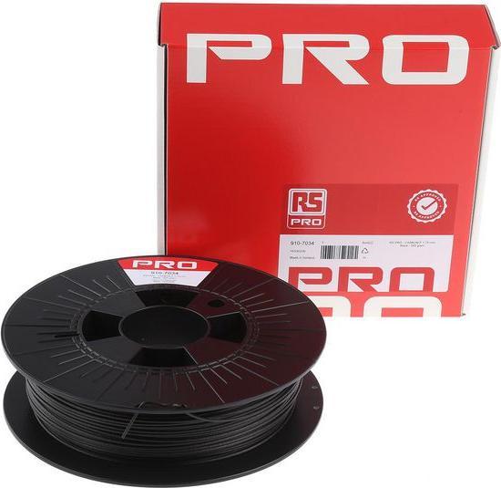 Actual product image RS PRO RS Black 1.75mm Carbon 500g (Carbon, 1.75 mm, 500 g)