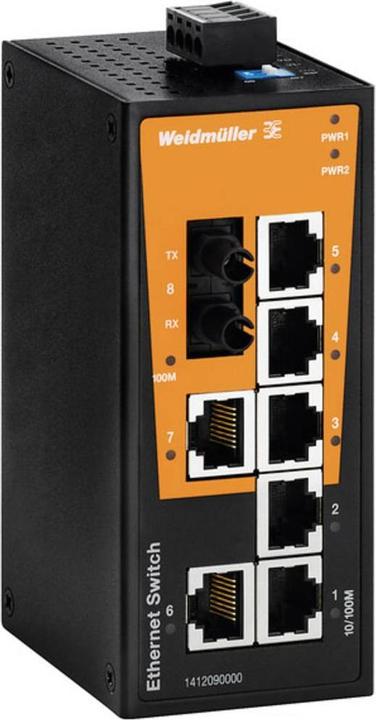 Image du produit Weidmüller IE-SW-BL08T-7TX-1ST (8 ports)