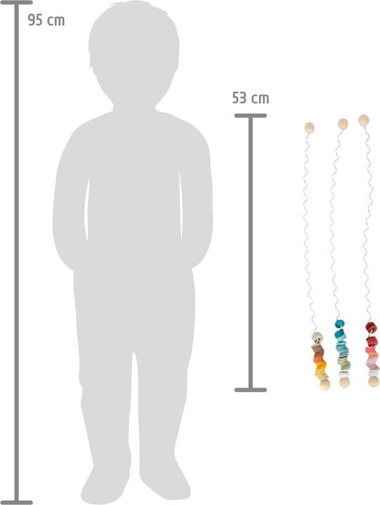 Actual product image small foot Colour spirals in a set