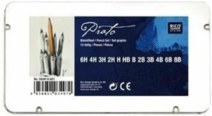 Produktbild Rico Design Bleistiftset (2B, 2H, 3B, 3H, 4B, 4h, 6B, 6H, 8B, B, H, HB, 12x)