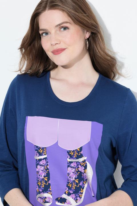 Produktbild Ulla Popken Shirt, Schuhe, Classic, Rundhalsausschnitt, 3/4-Arm (42, 44)