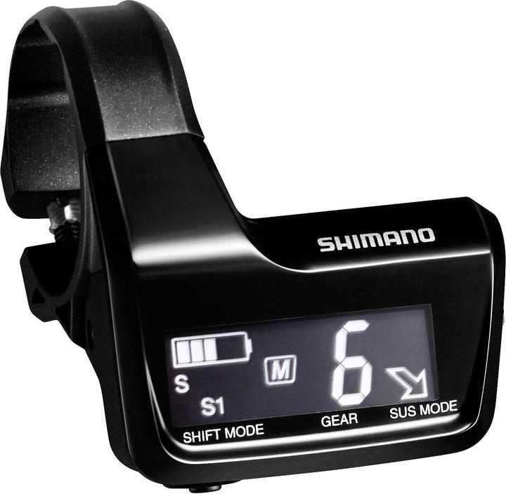 Actual product image Shimano Deore XT Di2 SC-MT800 display clamp 31.8mm/35mm